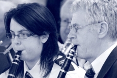 sinead___terry_playing_clarinets_bw